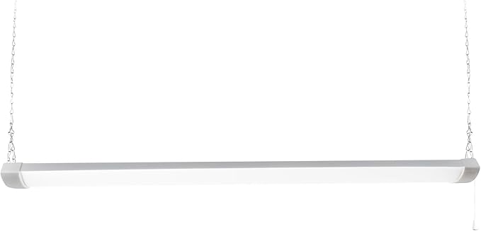 hykolity 4FT 120W LED Shop Light Linkable, 13000lm(400w Equivalent), 5000K Utility Shop Lights for Garages, Workshops, Basements, Hanging or FlushMount, with Power Cord and Pull Chain, ETL