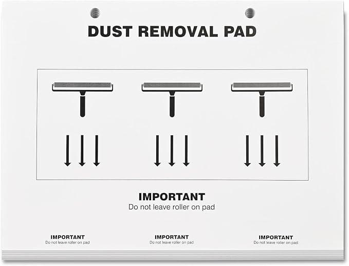 NEWISHTOOL Cleanroom Dust Removal Pad Self Sticky Paper - 60 Sheets | Dirt Lint Free Paper, Safe Collector Tool, Anti-Static Roller Cleaning Mat, No Adhesive Residue, for Electronics Industry