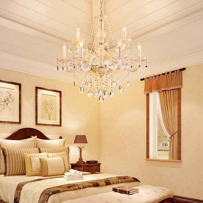 Saint Mossi 9 Light Modern Contemporary Elegant Crystal Glass Chandelier Pendant Ceiling Lighting Fixture