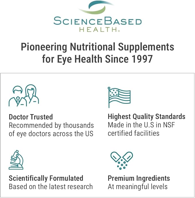 ScienceBased Health MacularProtect Complete – AREDS 2 Eye Health Supplement & Daily Multivitamin – 30+ Nutrients with Lutein & Zeaxanthin – Supports Vision & Whole Body Health – 120 Capsules