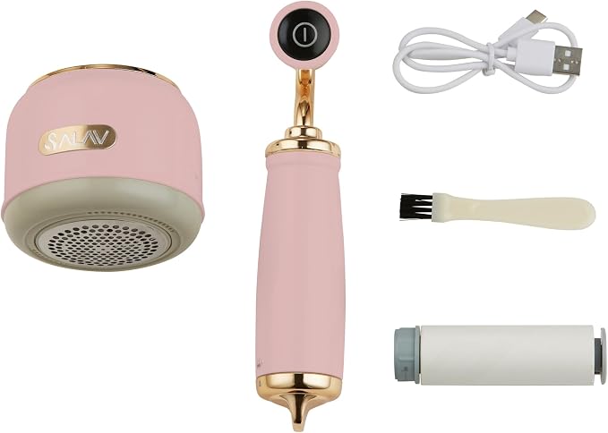 SALAV LR-900 Retro Edition Fabric Shaver and Lint Roller (Rose)