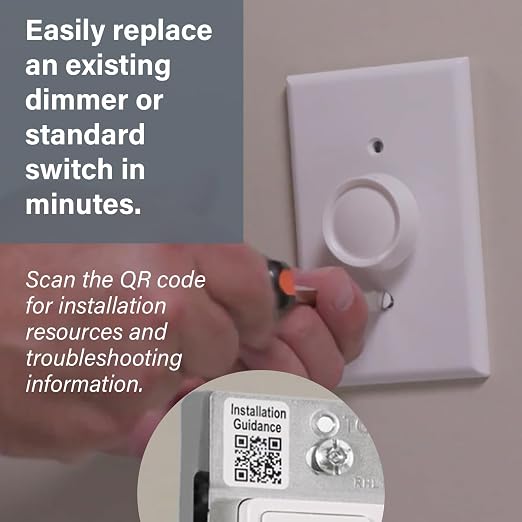 Legrand Radiant 150-Watt Dimmer Light Switch, Single-Pole/3-Way LED Dimmer for Dimmable Lights, RHL153PG, Graphite