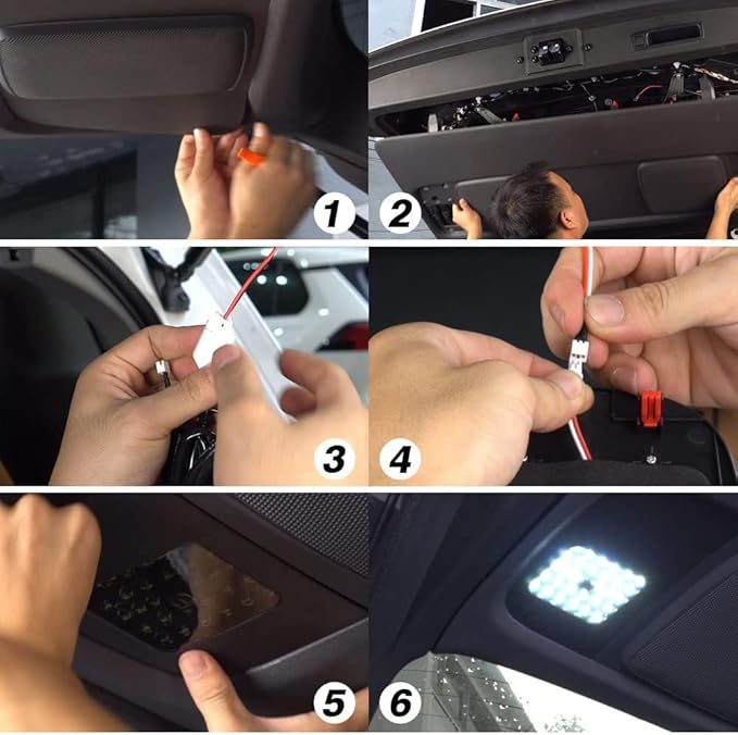 Powerty LED Lights for Toyota Sienna 2021-2025 2026, Cargo Lamps Decorative Atmosphere Lamp for Toyota Sienna Accessories Trunk Ceiling Lighting 2 PCS