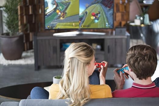 Nintendo Switch – Neon Red and Neon Blue Joy-Con (Renewed)