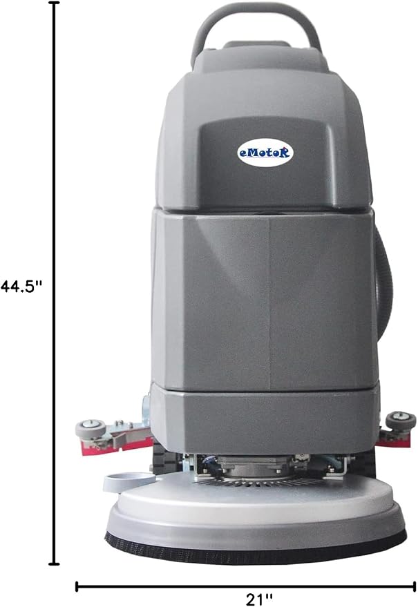 Emotor Self-Propelled Automatic Commerical Floor Scrubber Machine, Tile Floor Cleaning Machine - 20" Brush with 33" Squeegee-14.5 gal Tank for Shopping Mall/Warehouse/Hospital/Airport
