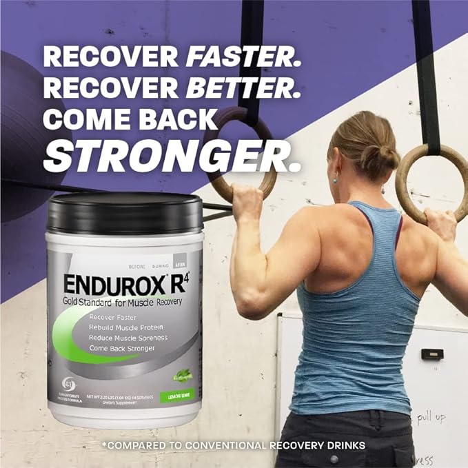 PacificHealth Endurox R4, Post Workout Recovery Drink Mix with Protein, Carbs, Electrolytes and Antioxidants for Superior Muscle Recovery, Net Wt. 2.29 lb., 14 Serving (Chocolate)