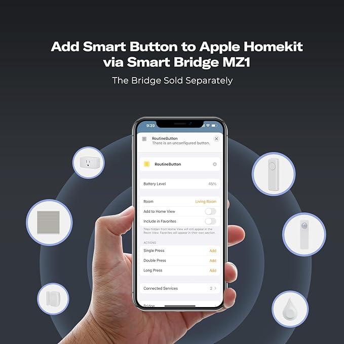 THIRDREALITY ZigBee Smart Button Yellow, 3-Way Remote Control, Require Zigbee hub, Work With SmartThings, Aeotec, Hubitat, Home Assistant, Third Reality Hub, Battery Included.
