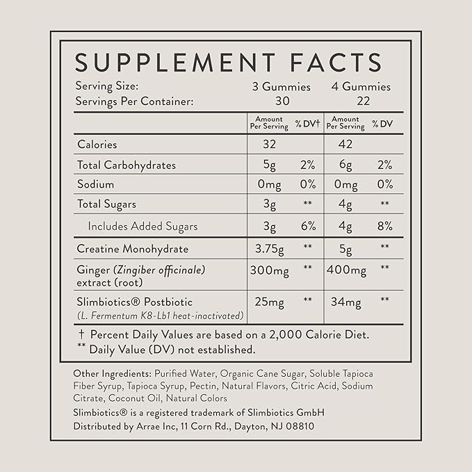 Arrae Tone Gummies – Créatine Monohydrate 5g pour femmes – Soutient la masse musculaire maigre, la force et la récupération – Complément tonifiant musculaire respectueux des hormones – Saveur Pomme verte acidulée – 60 unités (Pomme verte acidulée)