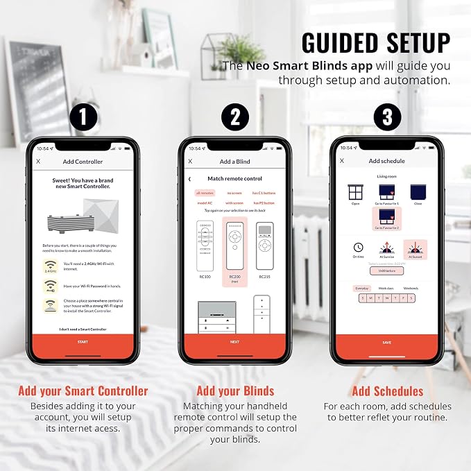 Go Smart Bridge Home Automation Hub for Motorized Blinds Compatible with Alexa, Google Home, IFTTT, Control4, Siri; Remote, App & Voice Control