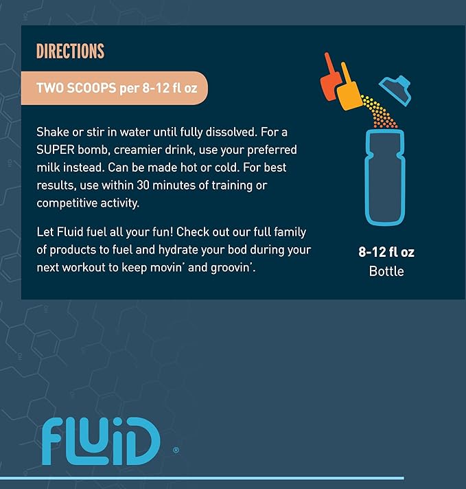 Fluid Recovery, Post-Workout Drink Mix, Pea Protein, L-Glutamine, Carbs, All Natural Ingredients, Gluten-Free, Lactose-Free (Cinnamon Vanilla (Vegan))