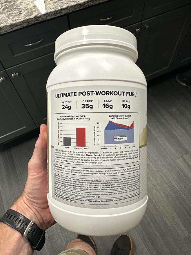 Core Nutritionals Post Ultimate Post-Workout Recovery Matrix | Fast Acting Protein & Carbs | Cluster Dextrin & Dextrose | 24g Whey Isolate | 20 Servings (Vanilla Ice Cream)