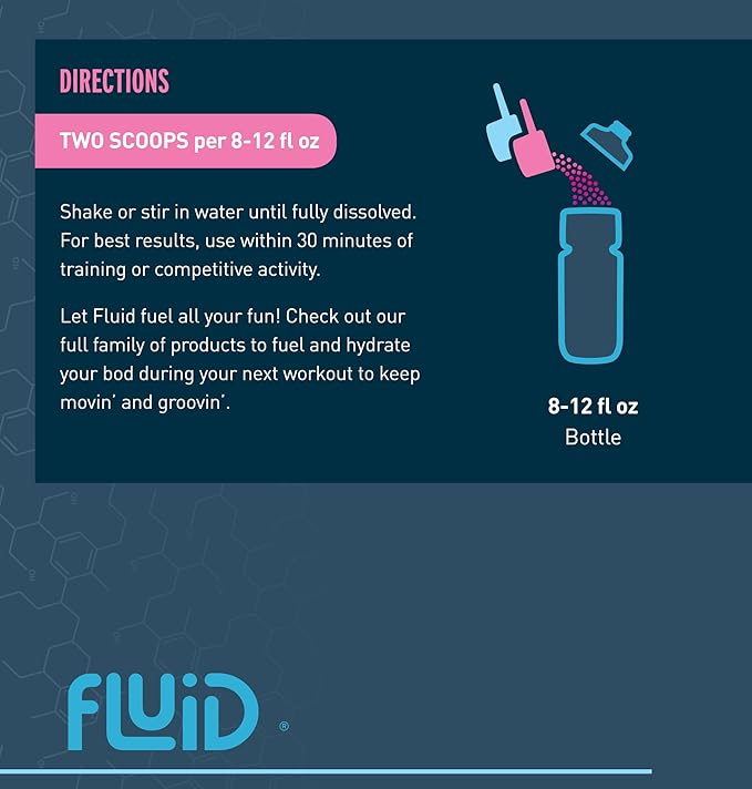 Fluid Recovery Post-Workout Drink Mix - Whey Isolate Protein, L-Glutamine, Carbs, All Natural Ingredients, Gluten-Free, Lactose-Free (Mixed Berry)