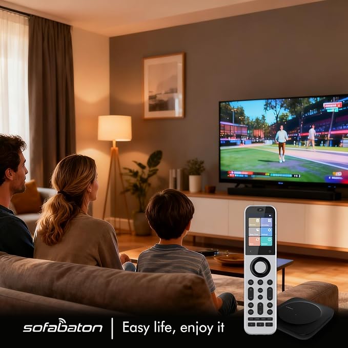 SofaBaton X2 Universal Remote Control with HUB Charging Dock,Touchscreen | 2.4GWiFi, BT, IR, RF,Sleep Timer,Numeric keypad,Customize Activities,All-in-One Smart Remote,Support Alexa & Home Assistant