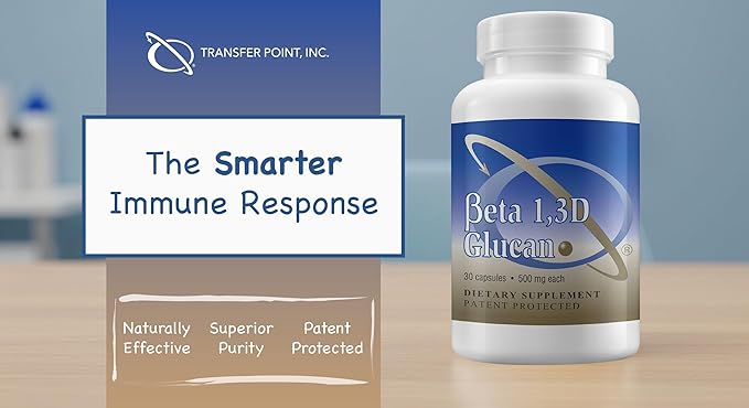 Transfer Point Immune Support Supplement 高純度ベータグルカン 500mg/カプセル (b-グルカン食物繊維) (1個パック)