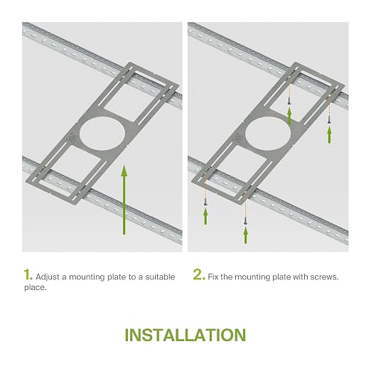 ASD 72 Pack New Construction Mounting Plate Round Hole - 6 Inch Flat Galvanized Steel Wafer Light Rough in Plate, Shallow Light Fixture Mounting Bracket for LED Recessed Lighting