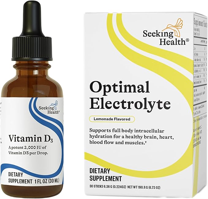 Seeking Health Vitamin D3 Drops - Bone Health & Immune System Support Supplement - Liquid Vitamin D3 with Olive Oil - 1 FL oz, 900 Servings