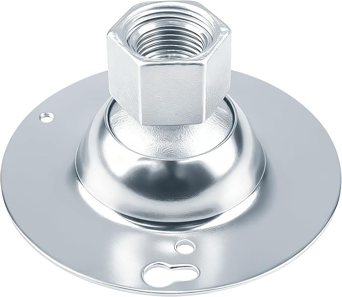 SIHAI 5-Pack 4” Round Swivel Cover, Heavy Duty Pendant Fixture Hanger for Mounting Fixtures on Flat/Sloped Ceilings, Fits 4" Round/Octagon Electrical Box