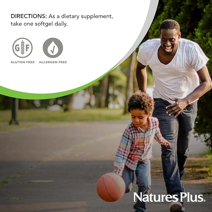 NaturesPlus Vitamin D3 1000 IU - 180 Softgels - Bone Strength & Immune Support - 180 Servings