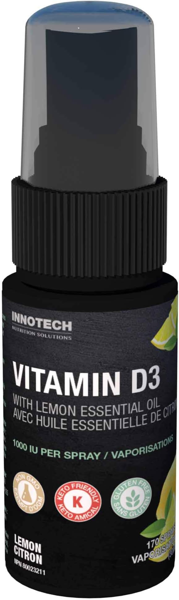 INNOTECH Nutrition: Vitamin D3 Oral Spray, Lemon Flavour - 30 ml