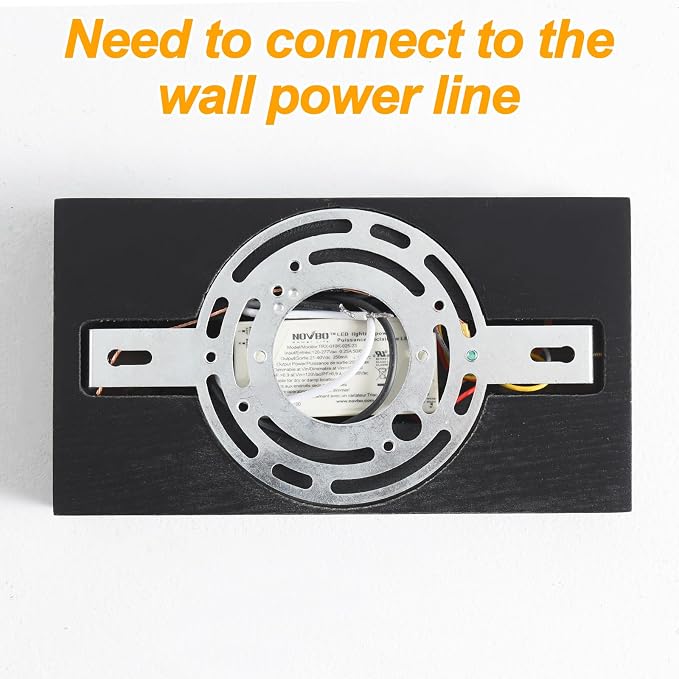 Black Wood wall sconces Lights Indoor for Living Room,wall Lamps Bedroom,Black wall Sconce wall Mounted lamp,wall Mounted Light,Indoor wall Lights
