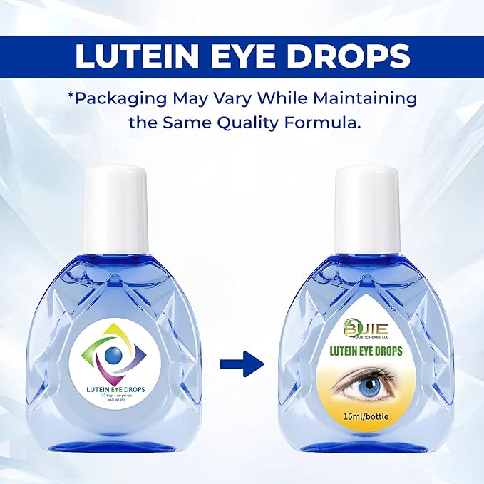 BUIE Lutein Eye Care Drops – Daily Hydration & Comfort for Dry, Tired Eyes – Preservative-Free, Lens-Friendly Formula – 0.5 fl oz (Pack of 3)