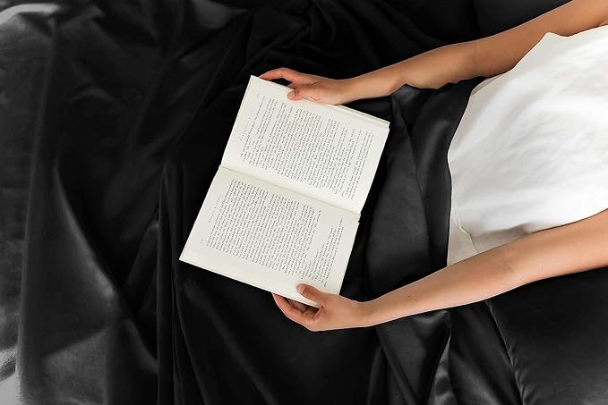 King 6 Piece Sheet Set - Comfy Breathable & Cooling - Ultra Soft Hotel Luxury Bedding Set with 8-16 Inch Deep Pockets - 1 Flat & 1 Fitted Sheet & 4 Pillowcases - Cozy, Wrinkle Free & Easy Care - Black