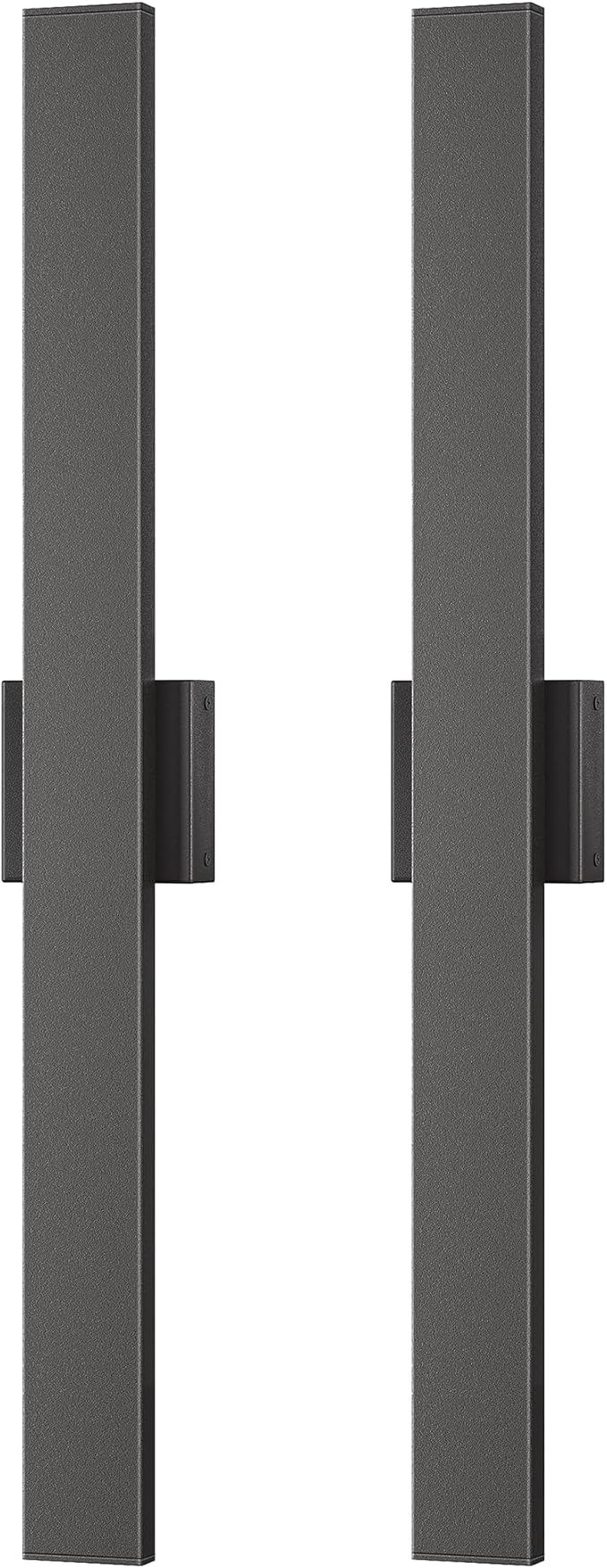 EDISHINE 31.5" LED Outdoor Wall Lights, 3CCT & 10%-100% Dimmable, IP65 Waterproof, Modern Exterior Lighting Fixtures, Long Exterior Wall Lights for Garage, Front Door, 2 Pack, Black