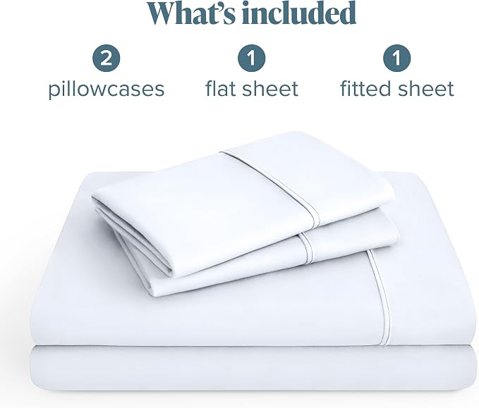Bare Home King Sheet Set - 1800 Ultra-Soft Microfiber King Bed Sheets - Double Brushed - Deep Pockets - Easy Fit - 4 Piece Set - Bedding Sheets & Pillowcases (King, White)