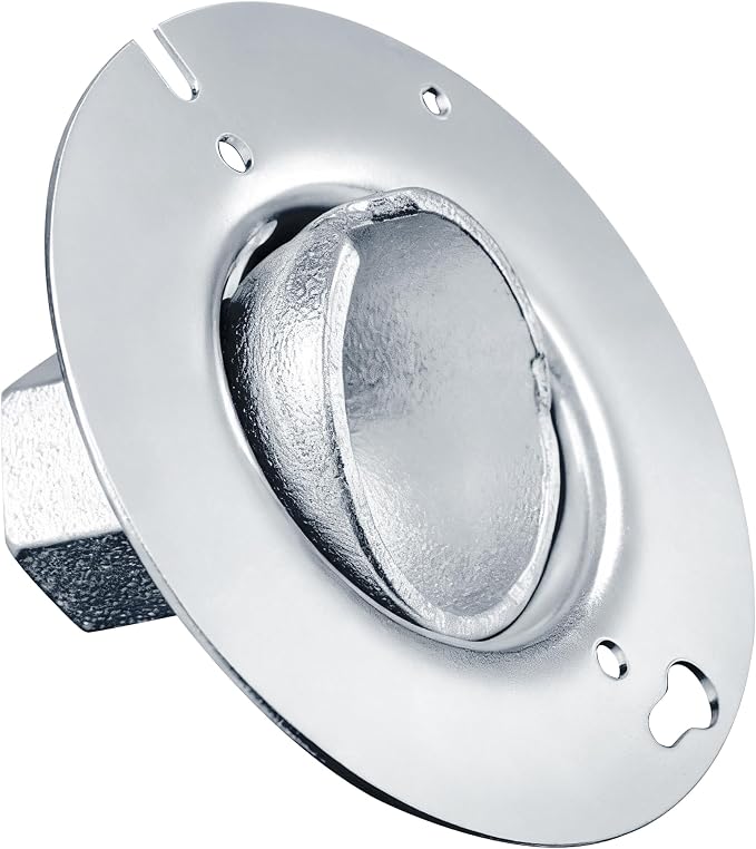 SIHAI 2-Pack 4” Round Swivel Cover, Heavy Duty Pendant Fixture Hanger for Mounting Fixtures on Flat/Sloped Ceilings, Fits 4" Round/Octagon Electrical Box