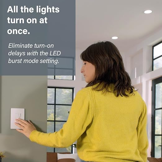 Legrand Radiant 150-Watt Dimmer Light Switch, Single-Pole/3-Way LED Dimmer for Dimmable Lights, RHL153PDB, Dark Bronze
