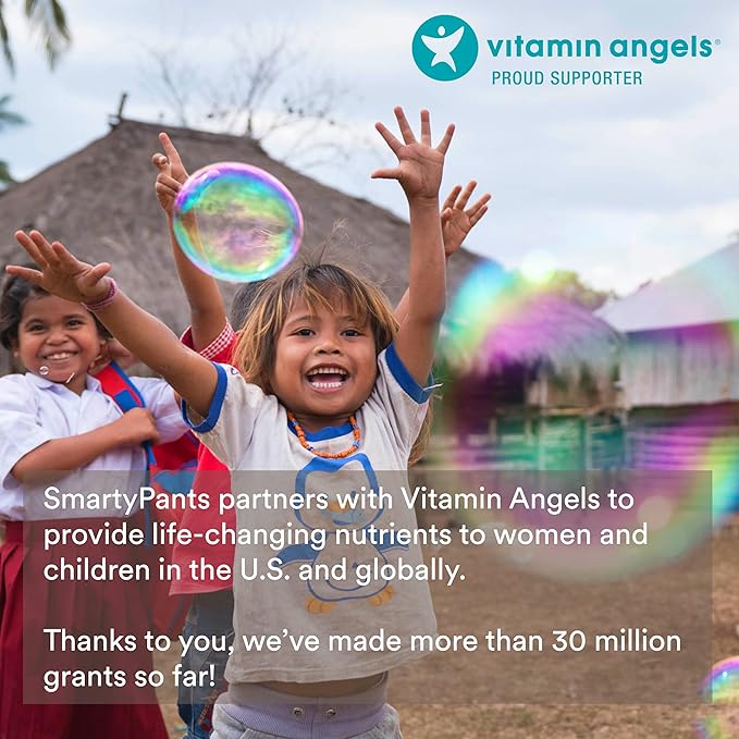 SmartyPants プレナタル レディースビタミン 砂糖不使用 マルチビタミン グミ:メチル葉酸、オメガ3(ALA)、ビタミンD3、C、B12、B6、A、K、亜鉛、イノシトール配合、エリスリトール不使用、60粒(20日分)