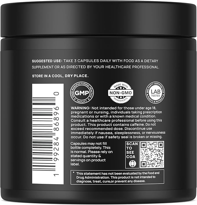ULTRA MALE® Premium Testosterone Booster for Men w. 100:1 Shilajit, 40:1 Black Maca, Ashwagandha 25%, Tongkat Ali 10% - Clinical Strength Male Enhancing Testosterone Supplement for Men Health Libido+