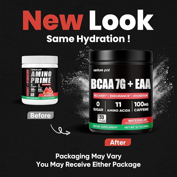 Sugar Free 7g BCAA + EAA Powder | Supports Muscle Recovery, Growth, Strength & Endurance – 10 Essential Amino Acids with L-Glutamine, Caffeine, Vitamin & Electrolyte for Energy & Hydration