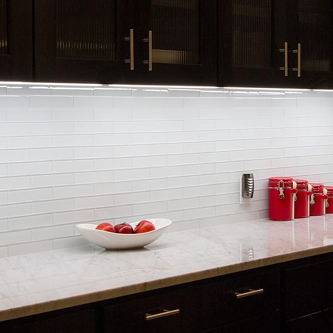 UltraPro 18 inch Hardwired Under Cabinet Lights, 3 Color Settings - 2700K/4000K/5000K - Warm White, Cool White, and Daylight, Under Cabinet Lighting, Dimmable Under Counter Lights for Kitchen, 45367