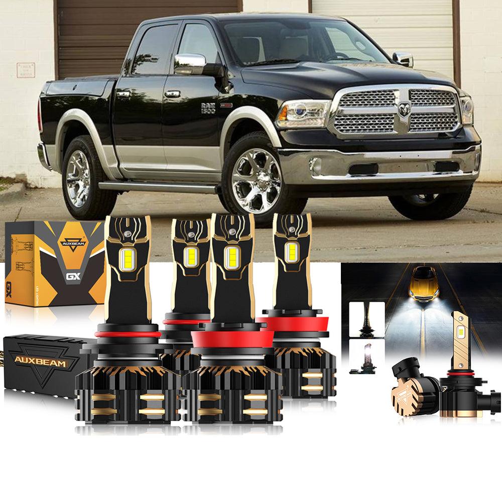 For 2014 1500 (without projector-type headlights) 9005 H11 LED Headlight Bulbs Bundle