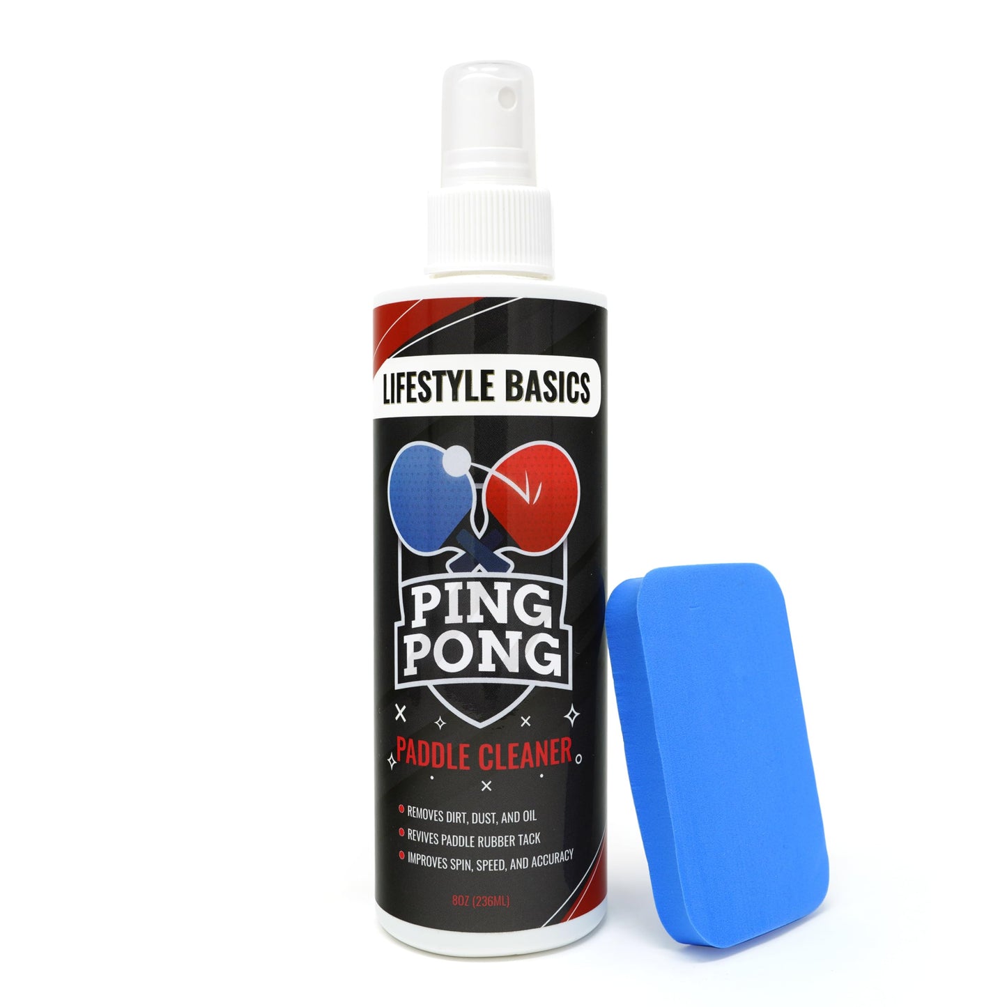 Nettoyant pour raquettes de tennis de table - Nettoyant pour caoutchouc et nettoyant pour bois pour raquettes de tennis de table