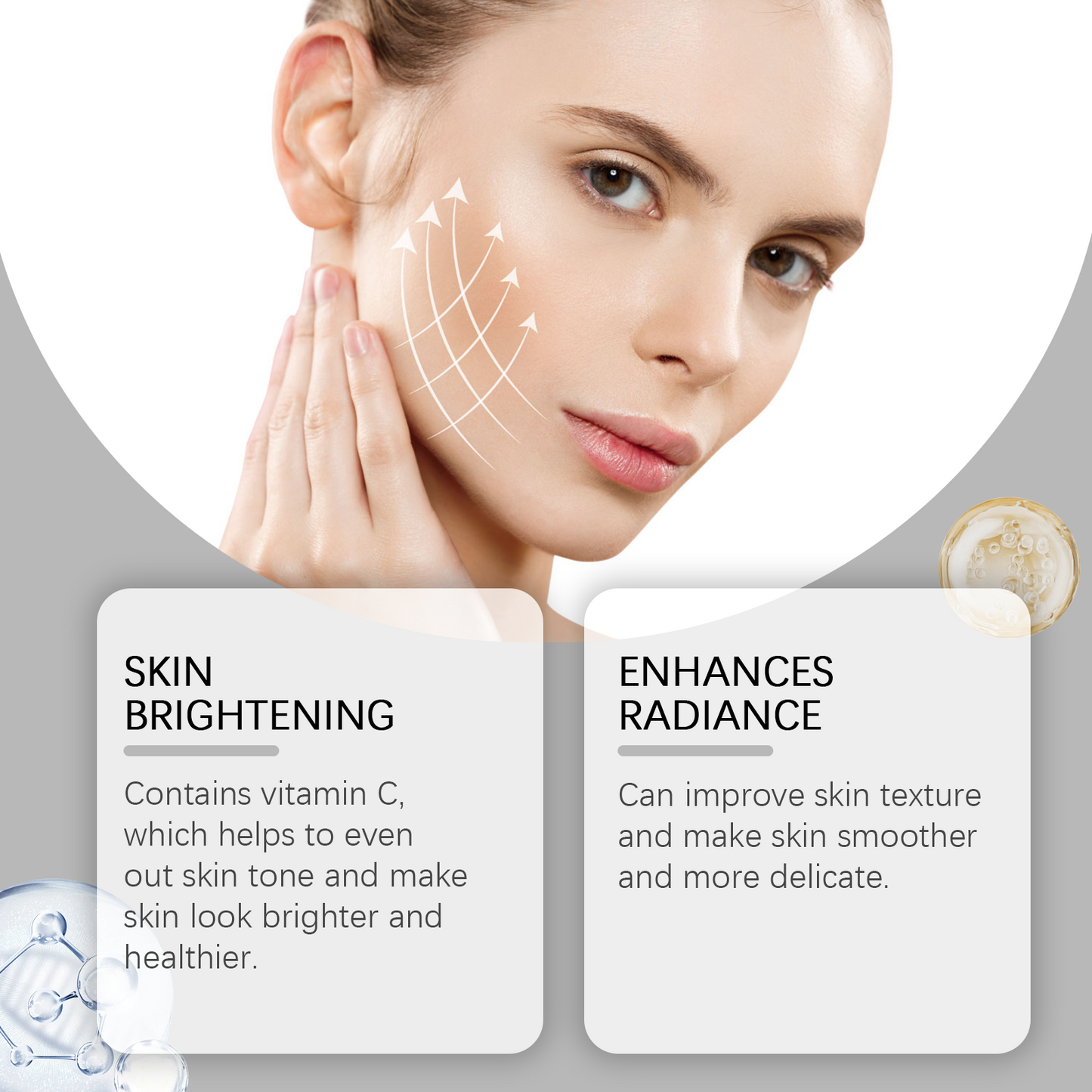 Essence Visage à la Vitamine C West&Month, Hydratante et Lissante, Teint Uniforme et Délicat