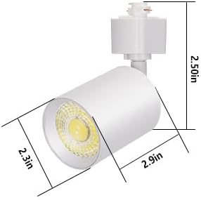VANoopee 10W Dimmable LED Track Lighting Heads H Type Track Light Replacement Fixtures Bright 3000K Warm White Ceiling Spotlight for Accent Task Art, Flicker Free CRI90+ 24° 800lm White, Pack of 8