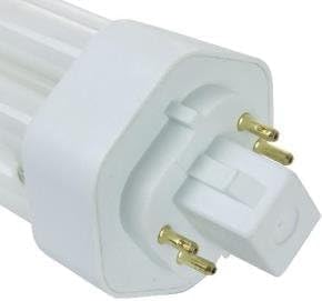 Circle - (10 Pack PLT-42W 4 Pin GX24Q-4-42 Watt Triple Tube, Compact Fluorescent Light Bulb (2700K - Warm White)