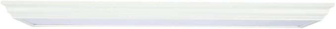 Lithonia Lighting Saturn 4 Foot LED Kitchen Light Fixture, Linear Flush Mount Ceiling Light, 4000K Cool White, 3206 Lumens, 120 Volts, 39 Watts, Damp Listed, Brushed Nickel (FMFL 30840 SATL BN)
