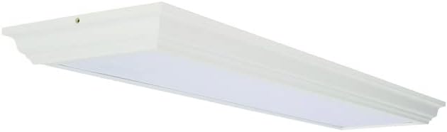 Lithonia Lighting Vanderlyn 4 Foot LED Kitchen Light Fixture, Linear Flush Mount Ceiling Light Fixture, 4000K Cool White, 3700 Lumens, 120 Volts, 35 Watts, Damp Listed, Bronze (FMFL 30840 VANL BZ)