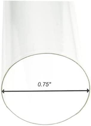 T5 F28 4' | T-5 Tube Lamps Sleeves | 48" Fluorescent Tube Guard with End Caps | 3/4" Wide | Fluorolite Plastics | Color: LIGHT BLUE | 6 Pack