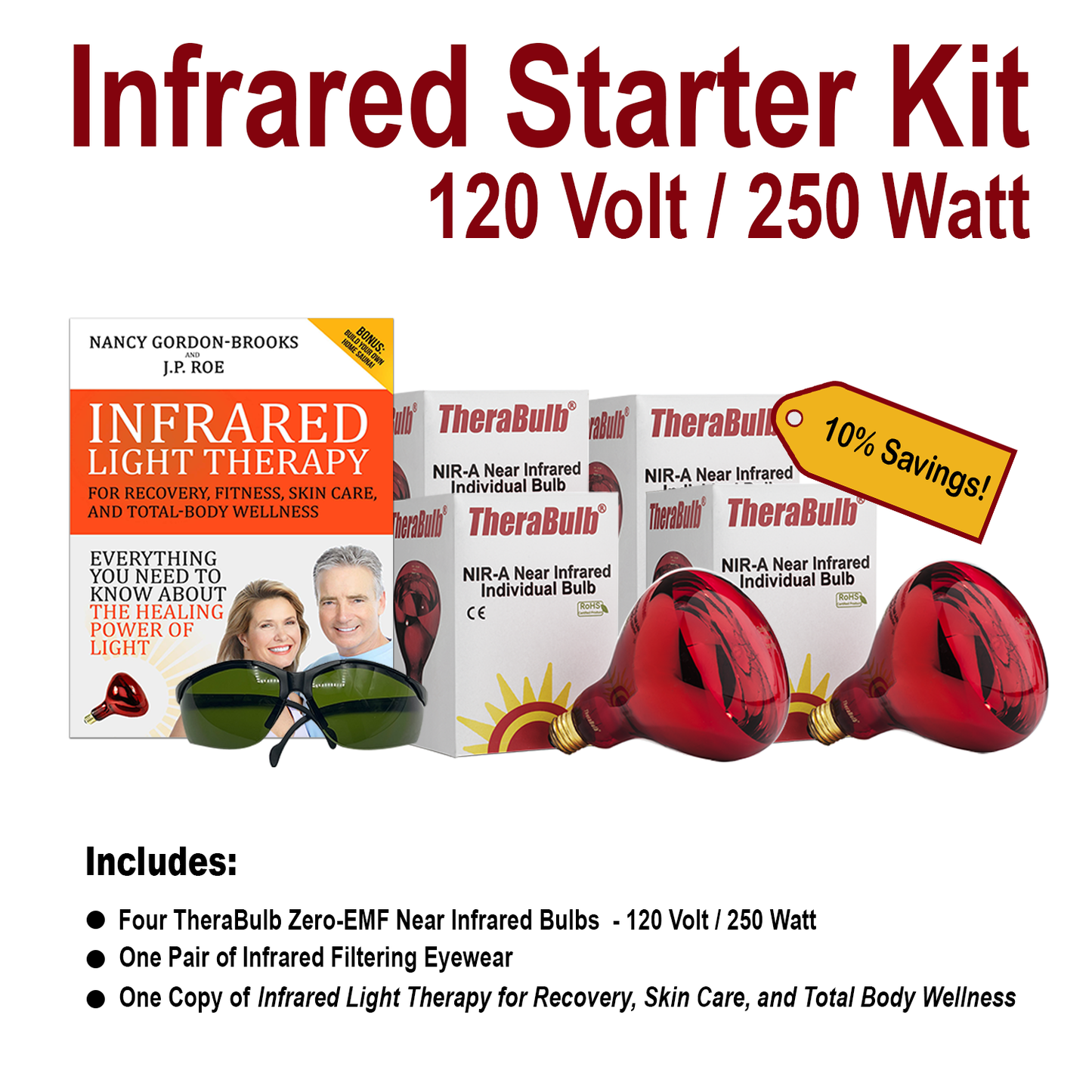 TheraBulb 250W Near Infrared Heat Lamp Starter Kit