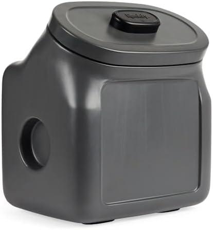 Reddy by Petco Black Airtight Food Storage Container for Dogs Medium 25 lbs.