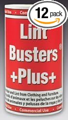Lint Buster Plus Commercial Grade Rollers(1Handle 12Rolls)