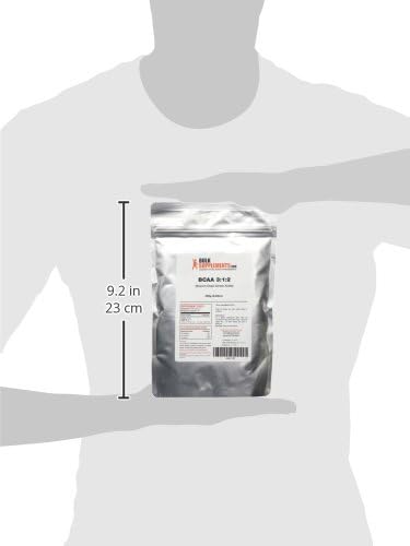BulkSupplements.com BCAA 3:1:2 Powder - BCAA Supplements, Branched Chain Amino Acids Powder - Unflavored & Gluten Free, 1.5g per Serving, 250g (8.8 oz) (Pack of 1)