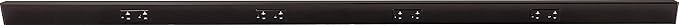 Task Lighting TR Series Angle Power Strip, 60 inch, 4 Dual Receptacles, Black