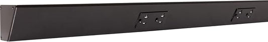 Task Lighting TR Series Angle Power Strip, 72 inch, 4 Dual Receptacles, Black