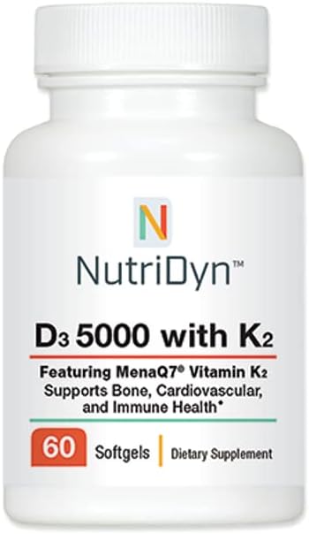 D3 5000 with K2 60粒ソフトジェル Nutri-Dyn