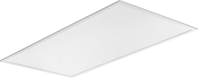 Lithonia Lighting CPX 2x4 LED Flat Panel Light, 2 Ft. x 4 Ft. LED Light Panel, Ceiling Lighting Fixture, 4000/5000/6000 Adjustable Lumens, 3500K/4000K/5000K CCT, Smooth Satin Lens, White (2-Pack)